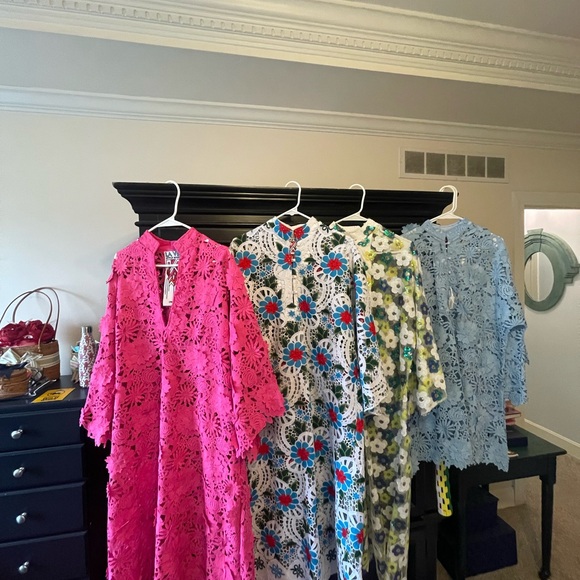 La Vie Style House 3D Maxi Kaftan, Hot pink, ONE Size fits most - Picture 8 of 10